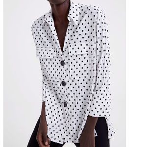ZARA Polkadot Blouse